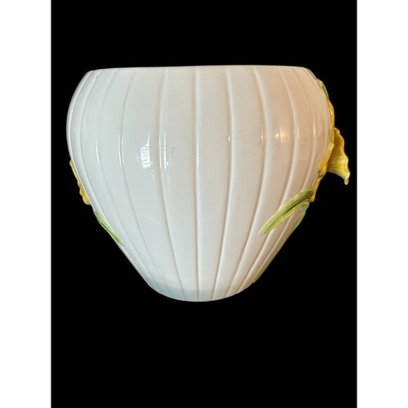 Fitz And Floyd 3D Daffodil Cache Pot Planter Vintage EUC 1990 Japan Large 9.5x10 - Picture 14 of 14